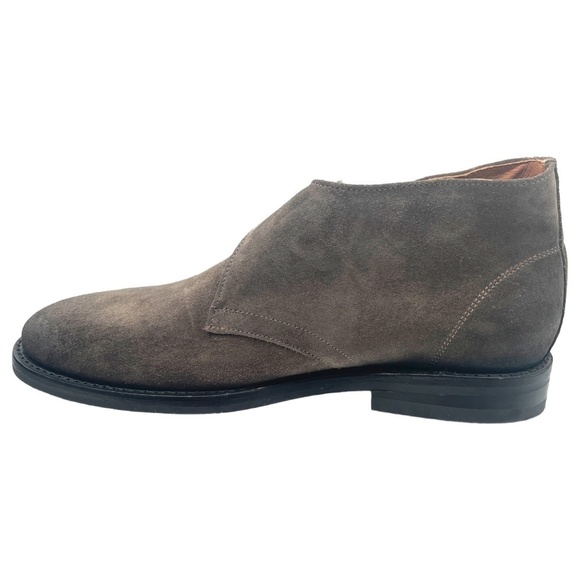 Like New FRYE Single Monk Chukka with Moto Buckle, Graphite Nubuck, Size 9.5D